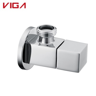 Factory Hot Sales Bathroom Accessories Brass Material Chrome Plating Angle Valve